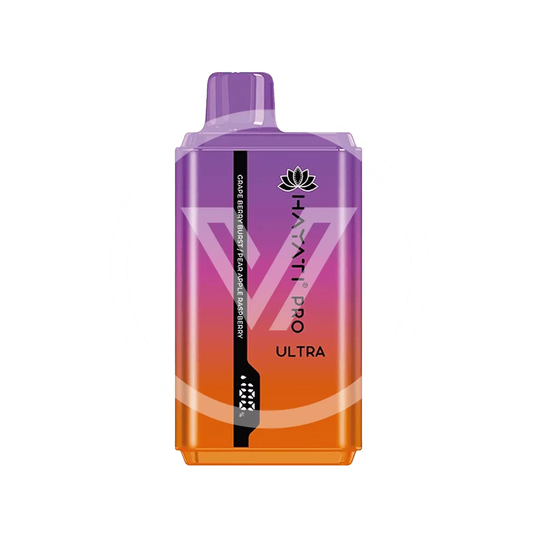 Hayati Pro Ultra Disposable 15K Puff Grape Berry Burst / Pear Apple Raspberry