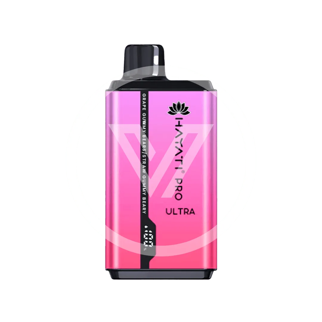 Hayati Pro Ultra Disposable 15K Puff Grape Gummy Bear / Straw Gummy Bear