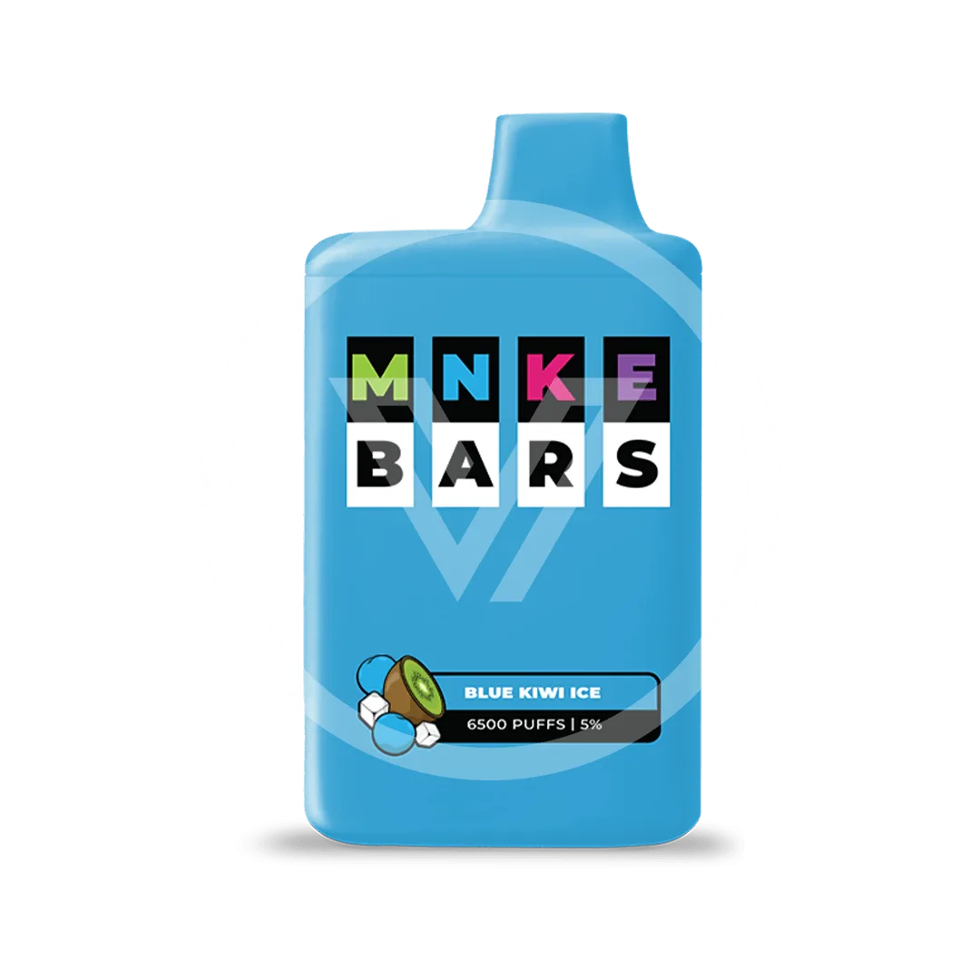 MNKE BARS Disposable 6500 Puffs Blue Kiwi Ice