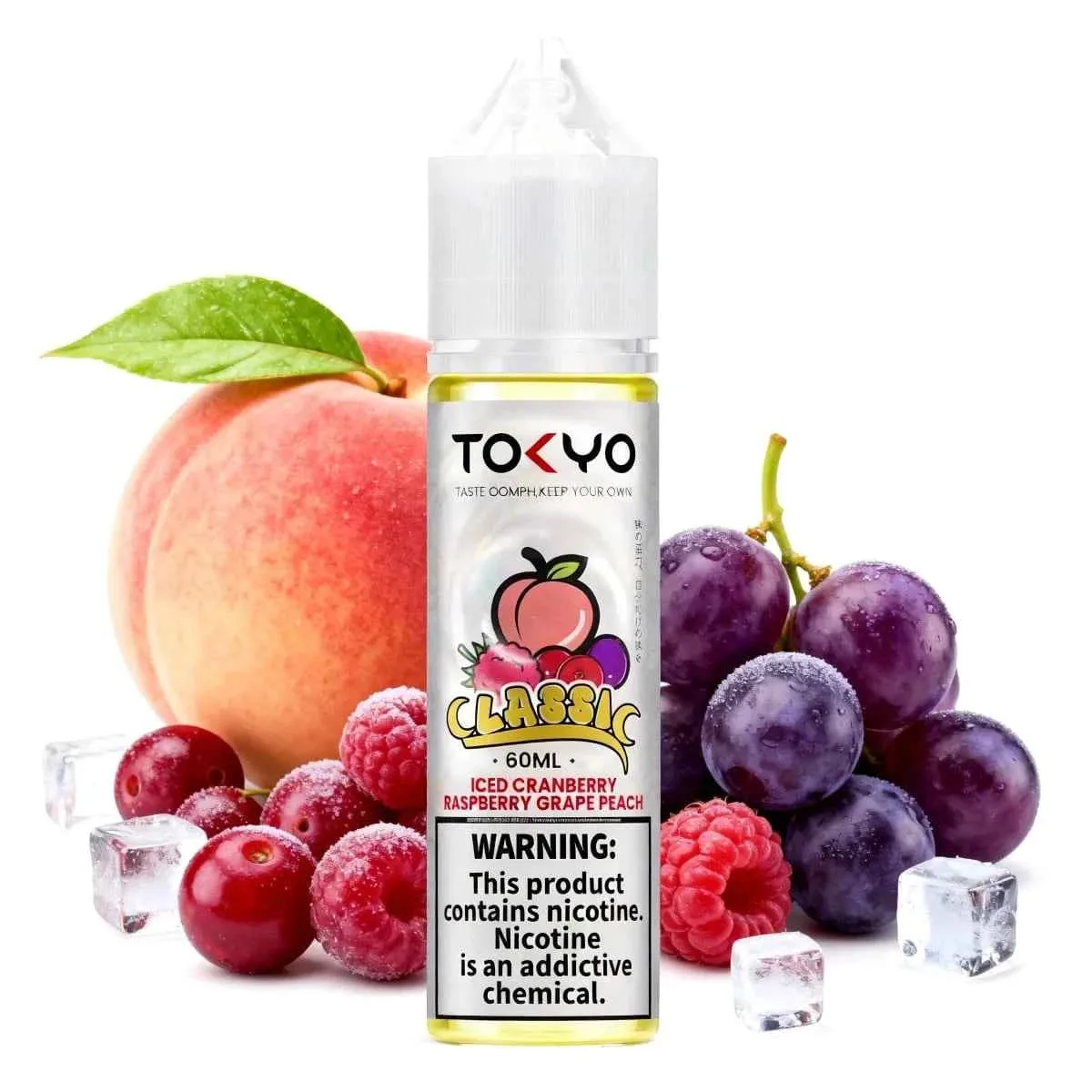 Tokyo Iced Cranberry, Raspberry, Grape, Peach 3mg