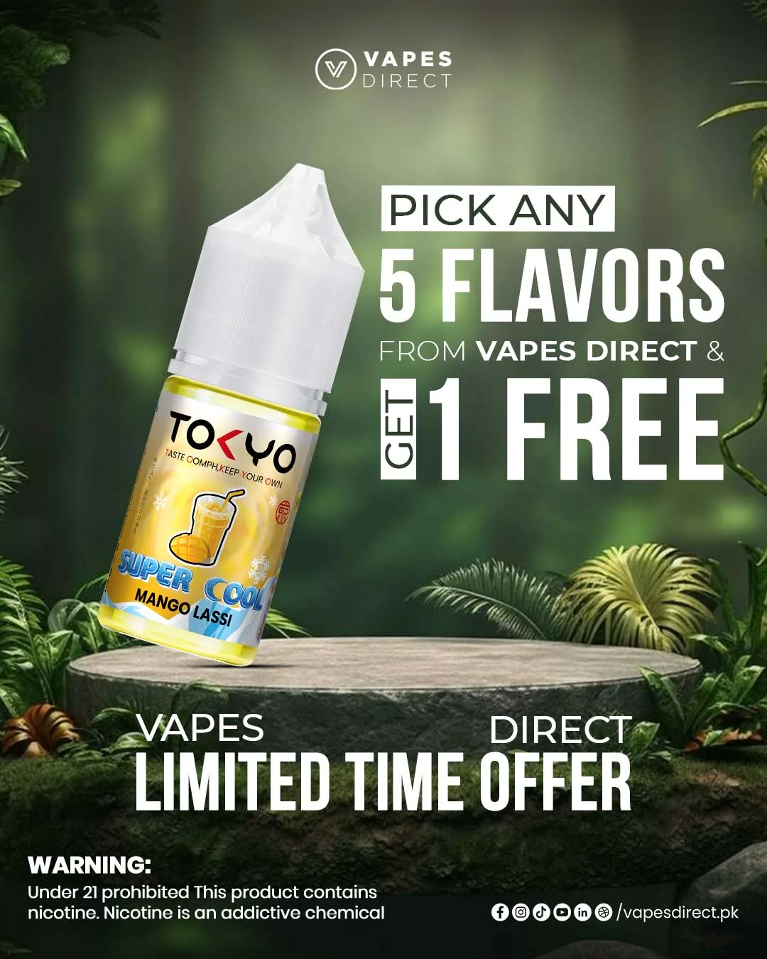 Buy 5 get 1 free e-liquids
